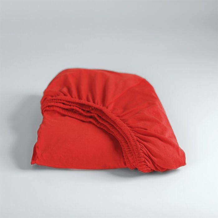 Cinderella spannbettlaken 80/90x200cm jersey rot (bis 25cm)