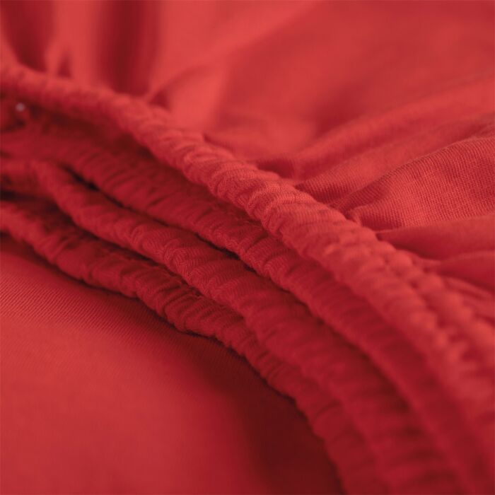 Cinderella spannbettlaken 80/90x200cm jersey rot (bis 25cm)