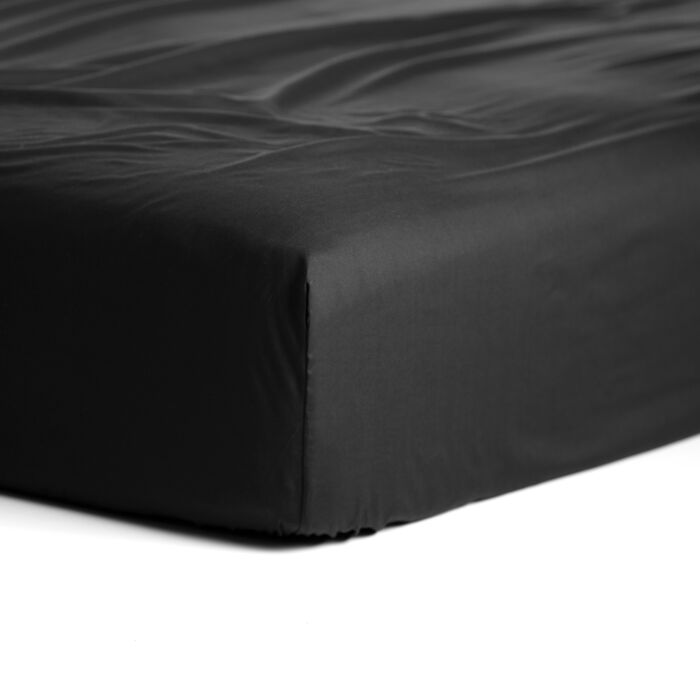 Cinderella Weekend spannbettlaken 80x210cm baumwolle schwarz (bis 25cm)