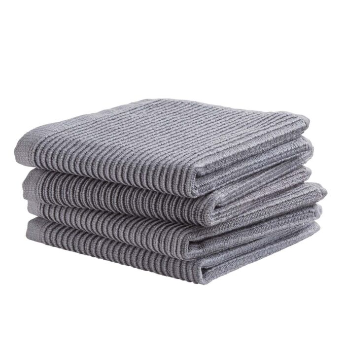 DDDDD Basic UNI spültuch 30x30cm grau (4 stück)