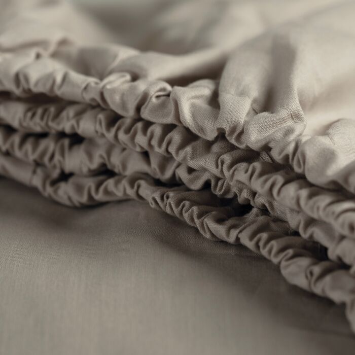 Cinderella Weekend topper spannbettlaken 200x210cm baumwolle taupe (bis 15cm)