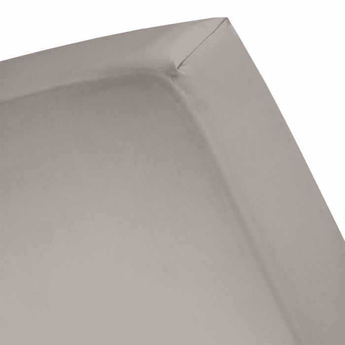 Cinderella Sundays spannbettlaken 90x200cm satin taupe (bis 25cm)