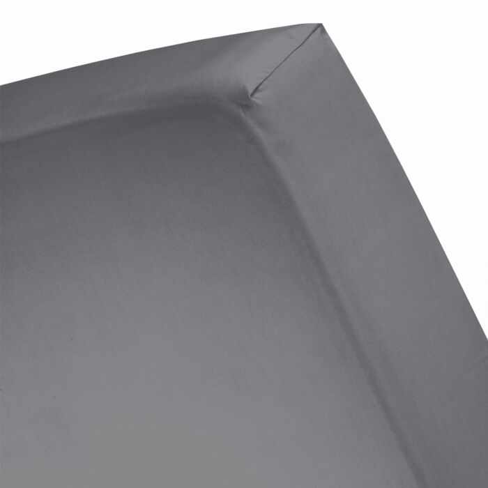 Cinderella Sundays spannbettlaken 100x220cm satin anthrazit (bis 25cm)