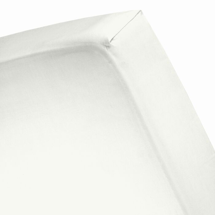 Cinderella Sundays spannbettlaken 160x210cm satin elfenbeinweiß (bis 25cm)