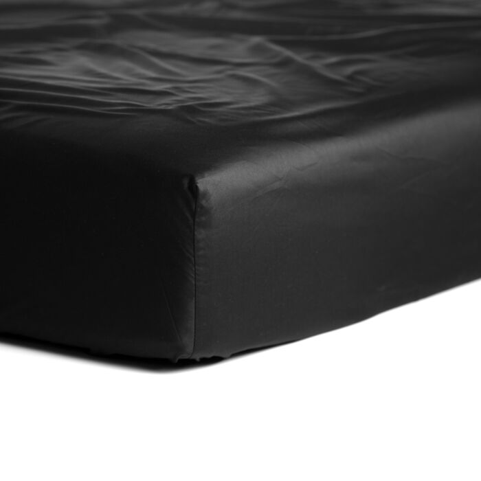 Cinderella Sundays spannbettlaken 90x210cm satin schwarz (bis 25cm)