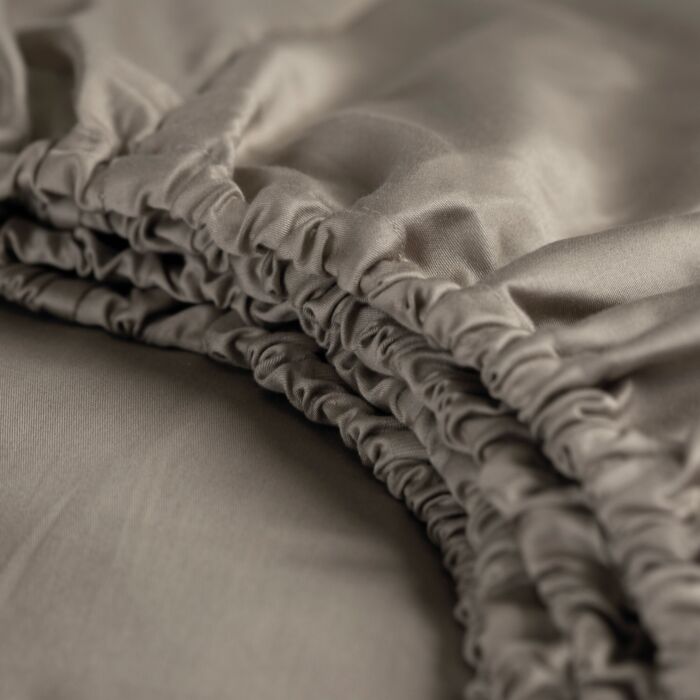 Cinderella Sundays topper spannbettlaken 80x200cm satin taupe (bis 15cm)