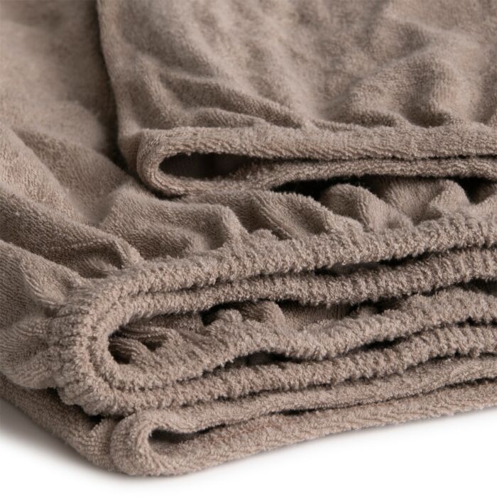 Cinderella spannbettlaken 70x200cm frottee taupe (bis 30cm)