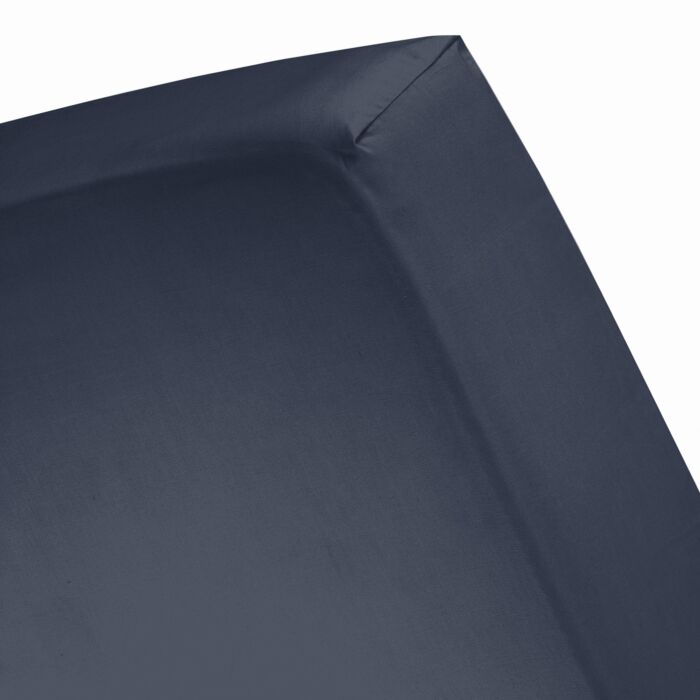 Cinderella Sundays spannbettlaken 180x220cm satin marine (bis 25cm)