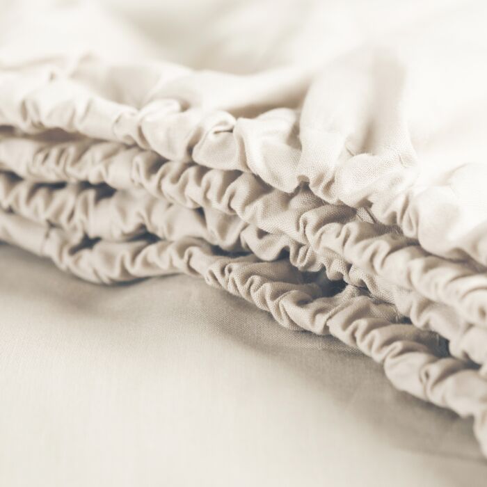 Cinderella Weekend spannbettlaken 160x200cm baumwolle helle sandfarbe (bis 25cm)