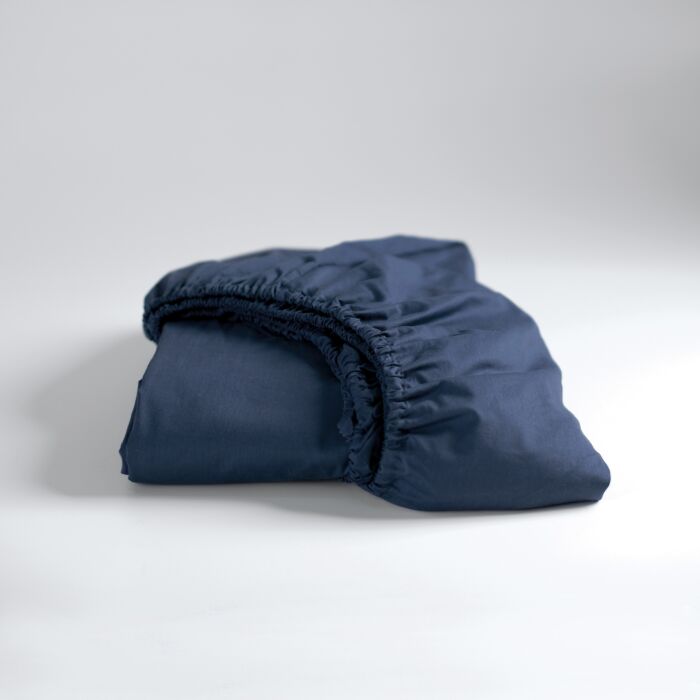 Cinderella Weekend spannbettlaken 120x200cm baumwolle navy (bis 25cm)