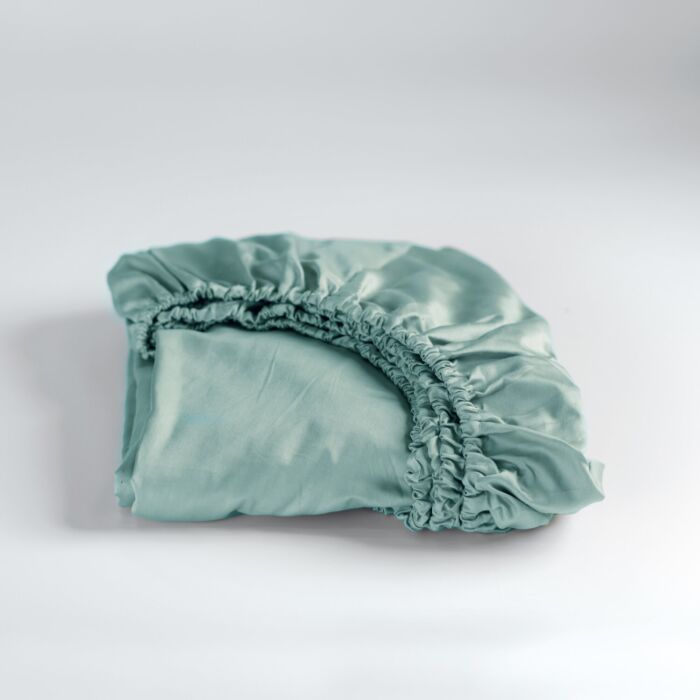Cinderella Sundays spannbettlaken 180x210cm satin mineralgrün (bis 25cm)
