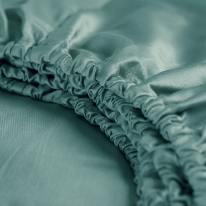 Cinderella Sundays spannbettlaken 180x210cm satin mineralgrün (bis 25cm)