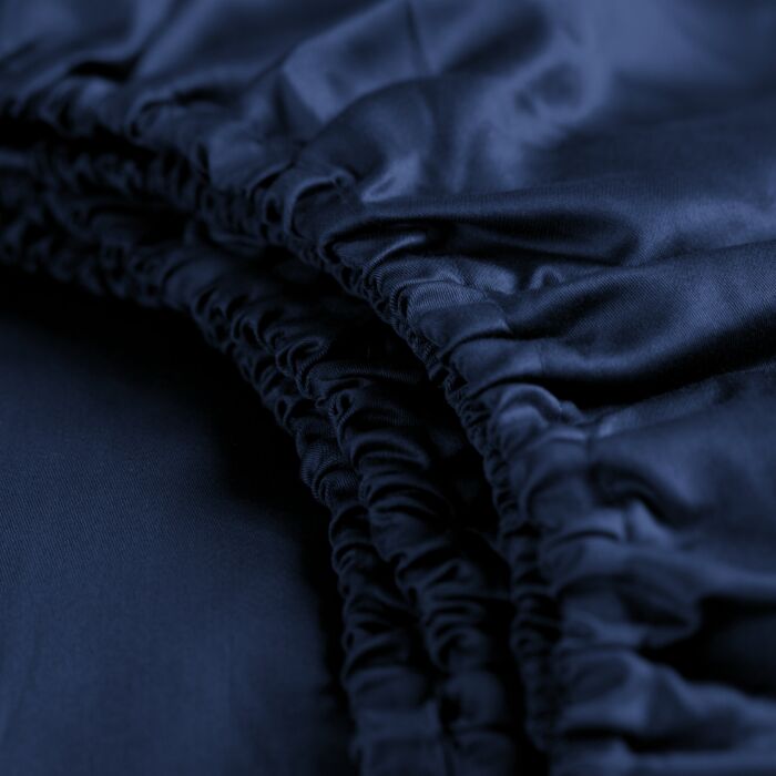 Cinderella Sundays spannbettlaken 100x200cm satin navy (bis 25cm)