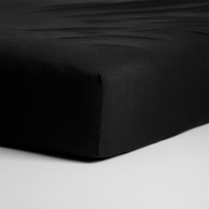 Cinderella spannbettlaken 180x210/220cm jersey schwarz (bis 25cm)