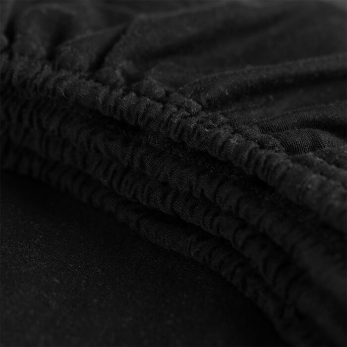 Cinderella spannbettlaken 180x210/220cm jersey schwarz (bis 25cm)