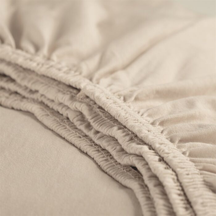 Cinderella topper spannbettlaken 160x200/210cm jersey helle sandfarbe (bis 15cm)