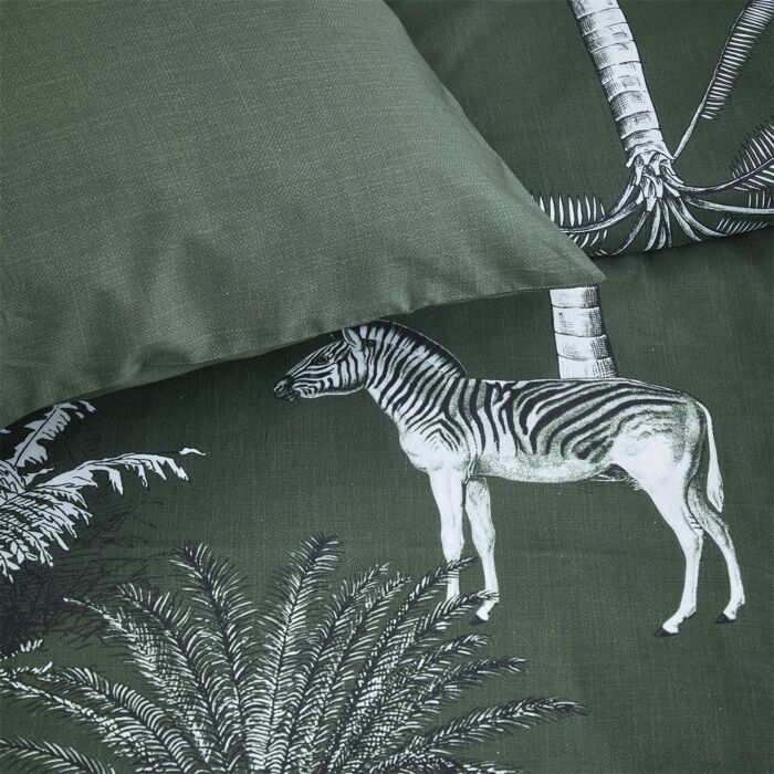 Cinderella Zanzibar bettwäsche 200x220cm baumwolle dunkelgrün
