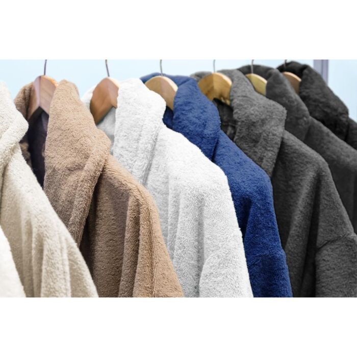 Soft Terry badjas S/M zwart