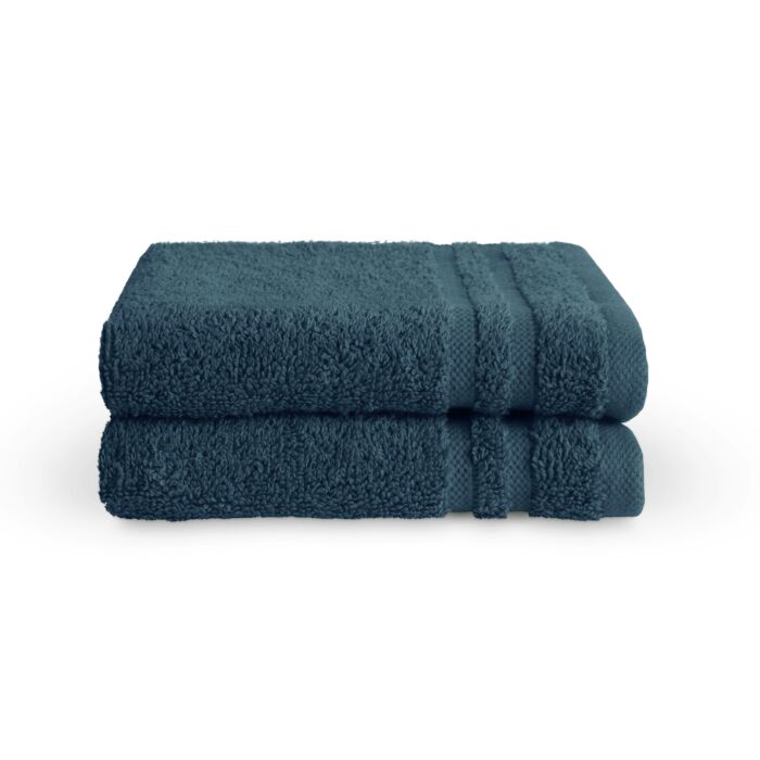 Bath Basics gästetuch 30x50cm dunkelblau (2 stück)