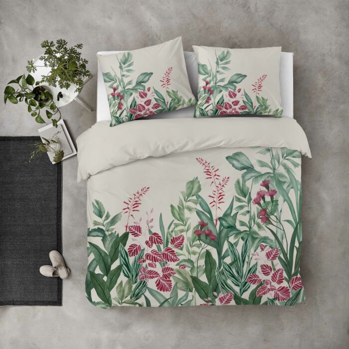 Jungle Romance bettwäsche 200x220cm wollweiß
