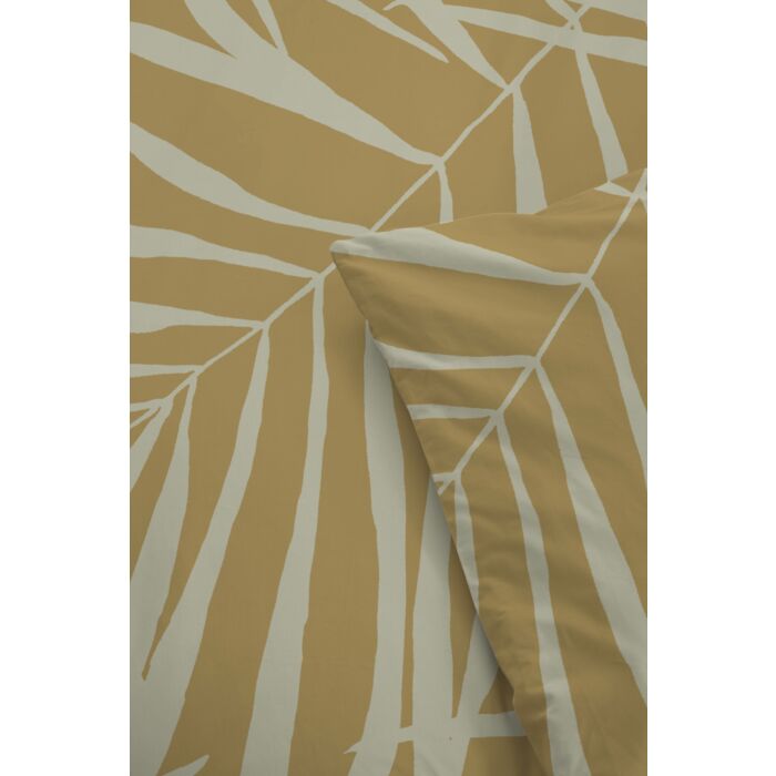 Sunny Palms bettwäsche 200x220cm ocker/mehrfarbig