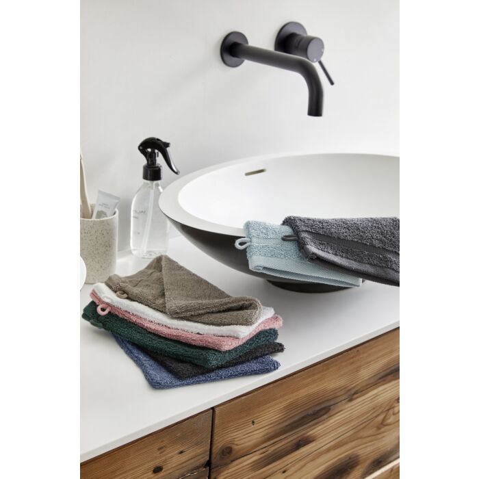 Bath Basics waschlappen/waschhandschuh 16x21cm altrosa (4 stück)