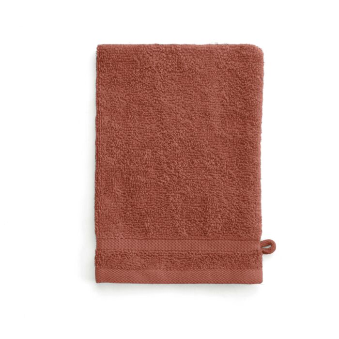 Bath Basics waschlappen/waschhandschuh 16x21cm terra (4 stück)