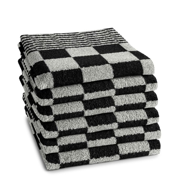 DDDDD Barbeque küchentuch 50x55cm schwarz (6 stück)
