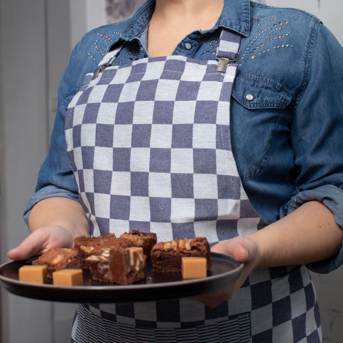 DDDDD Barbeque kochschürze 90x85cm blau