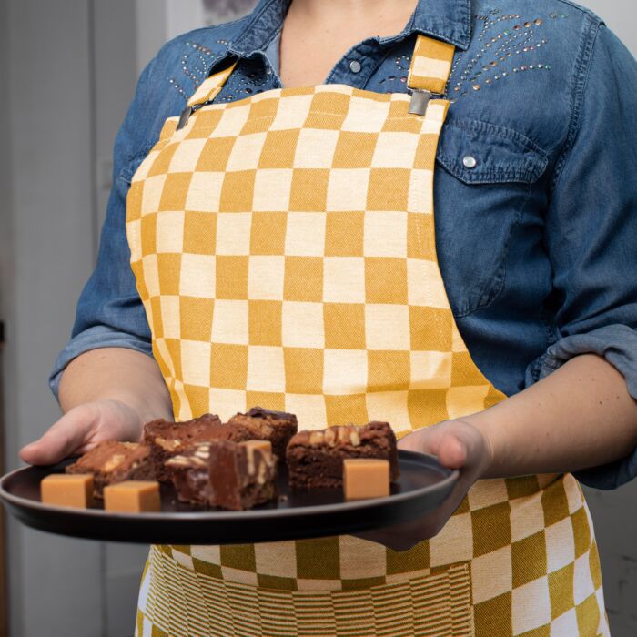 DDDDD Barbeque kochschürze 90x85cm ocker