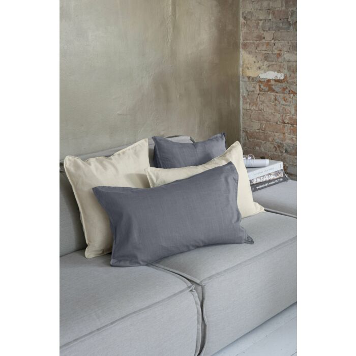 Luxury Touch dekokissen 45x45cm anthrazit