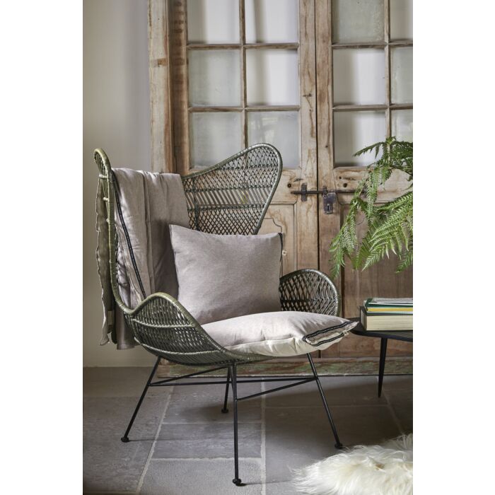 Soft Jersey dekokissen 45x45cm taupe/sand