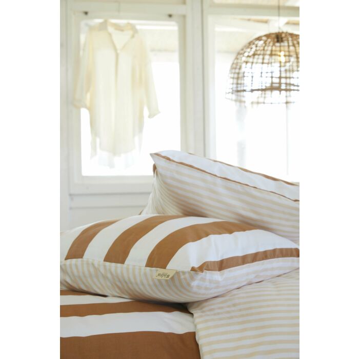 Classic Stripe bettwäsche 240x220cm cognac