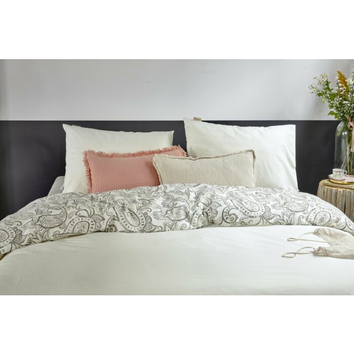 Perfect Paisley bettwäsche 135x200cm wollweiß