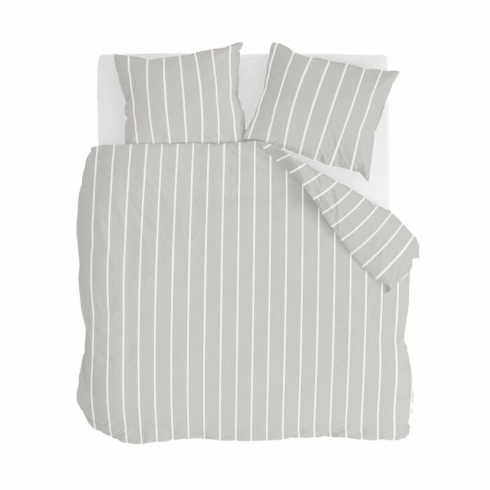 Preppy Pinstripe bettwäsche 200x200cm grau