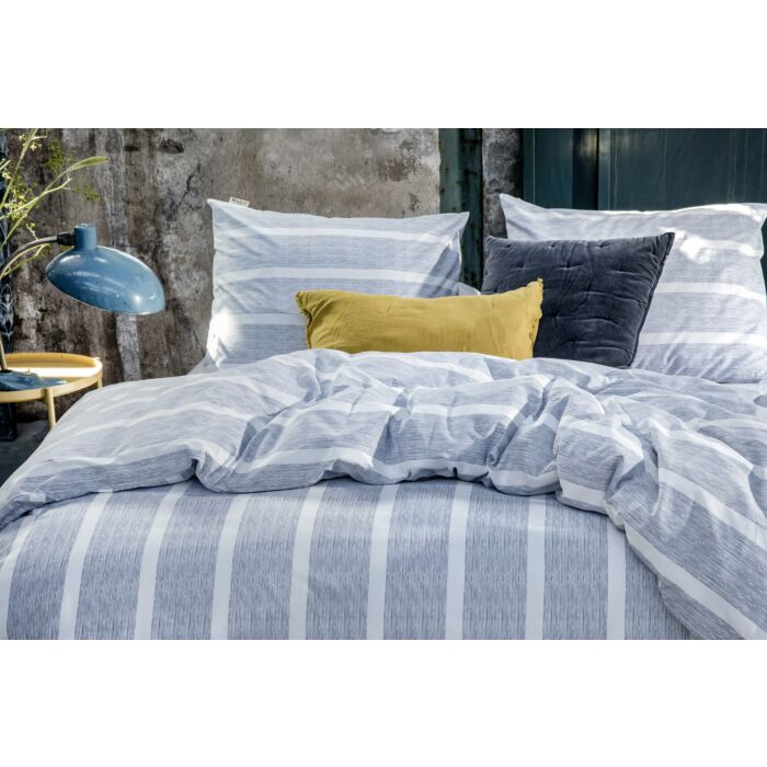 Stripe Along bettwäsche 200x220cm blau