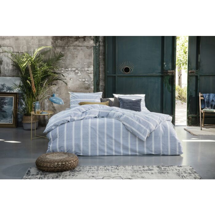 Stripe Along bettwäsche 200x220cm blau