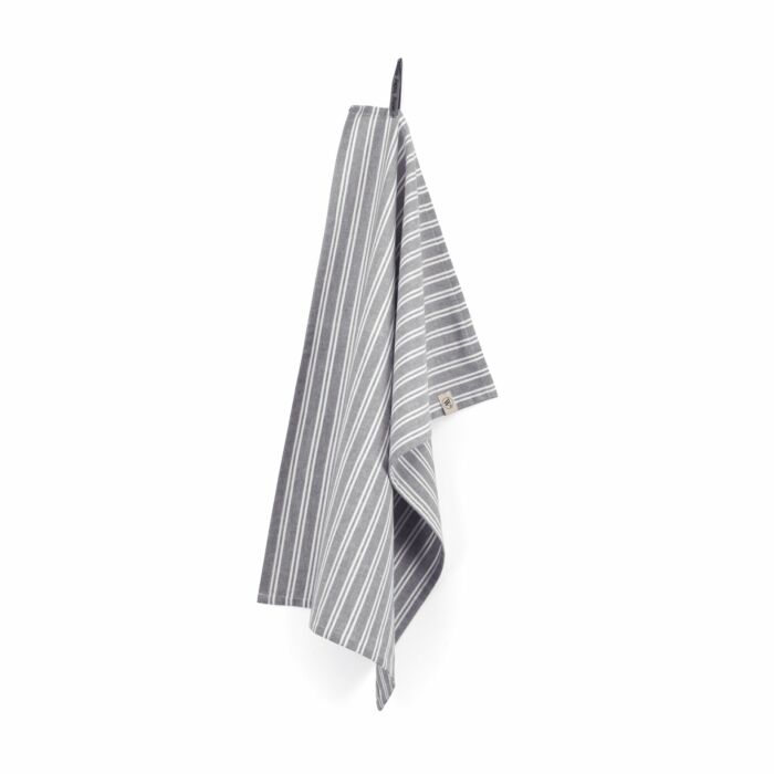Dry weißh Stripes geschirrtuch 50x70cm aus schwarz