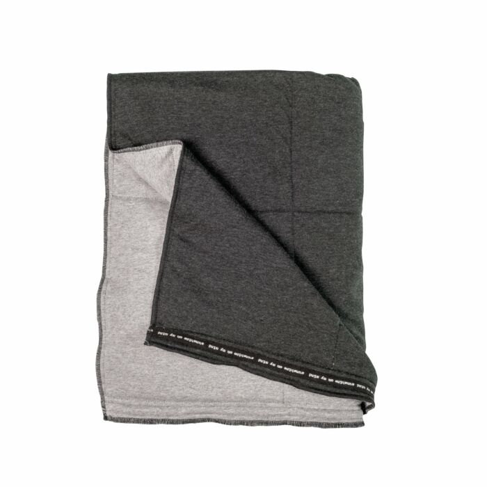 Soft Jersey tagesdecke 130x180cm grau/anthrazit