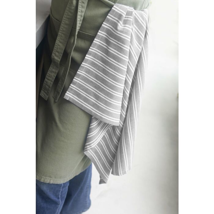 Dry weißh Stripes geschirrtuch 50x70cm aus schwarz