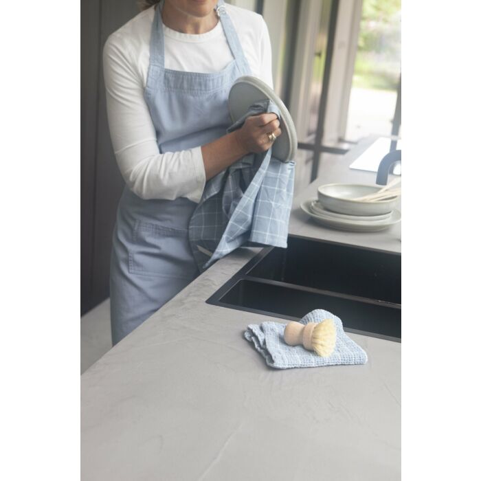 Cook weißh Happiness küchenschürze 75x90cm denim