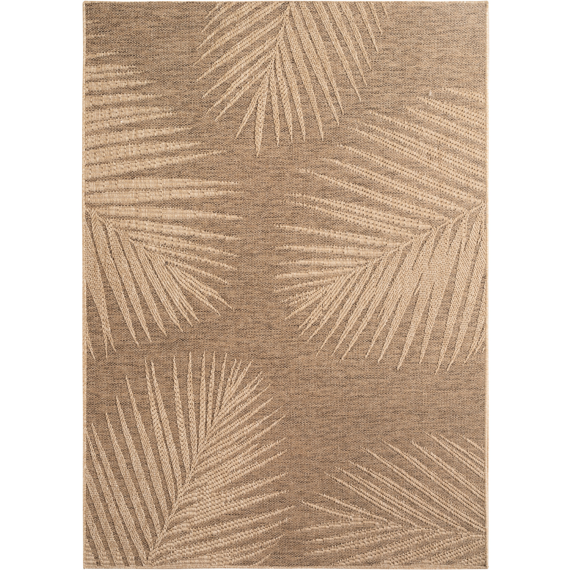 Timber Lea teppich indoor/outdoor flachgewebe rechteckig 140x200cm braun