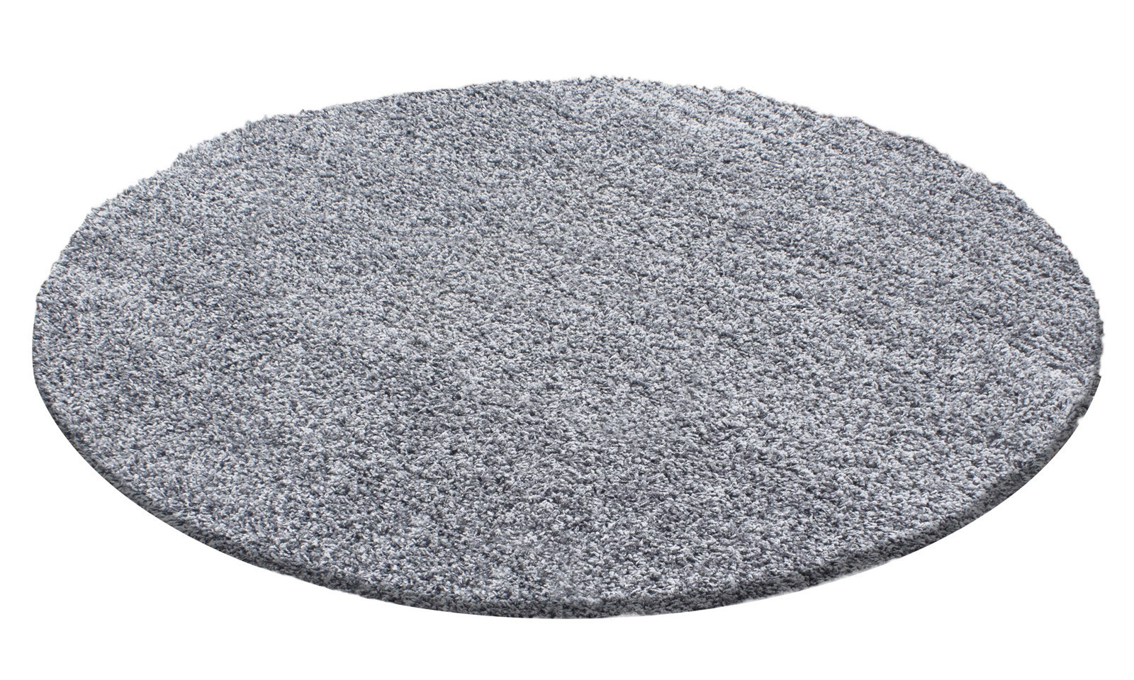 Life Shaggy teppich hochflor rund Ø 120cm hellgrau