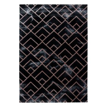 Naxos Parallel B teppich kurzflor rechteckig 80x150cm bronzefarbe