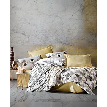 Mode Line bettwäsche-set 200x220cm baumwolle renforce stone beige