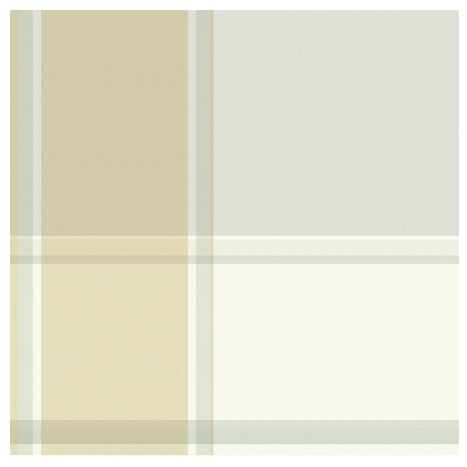 DDDDD Madras geschirrtuch 60x65cm creme (6 stück)