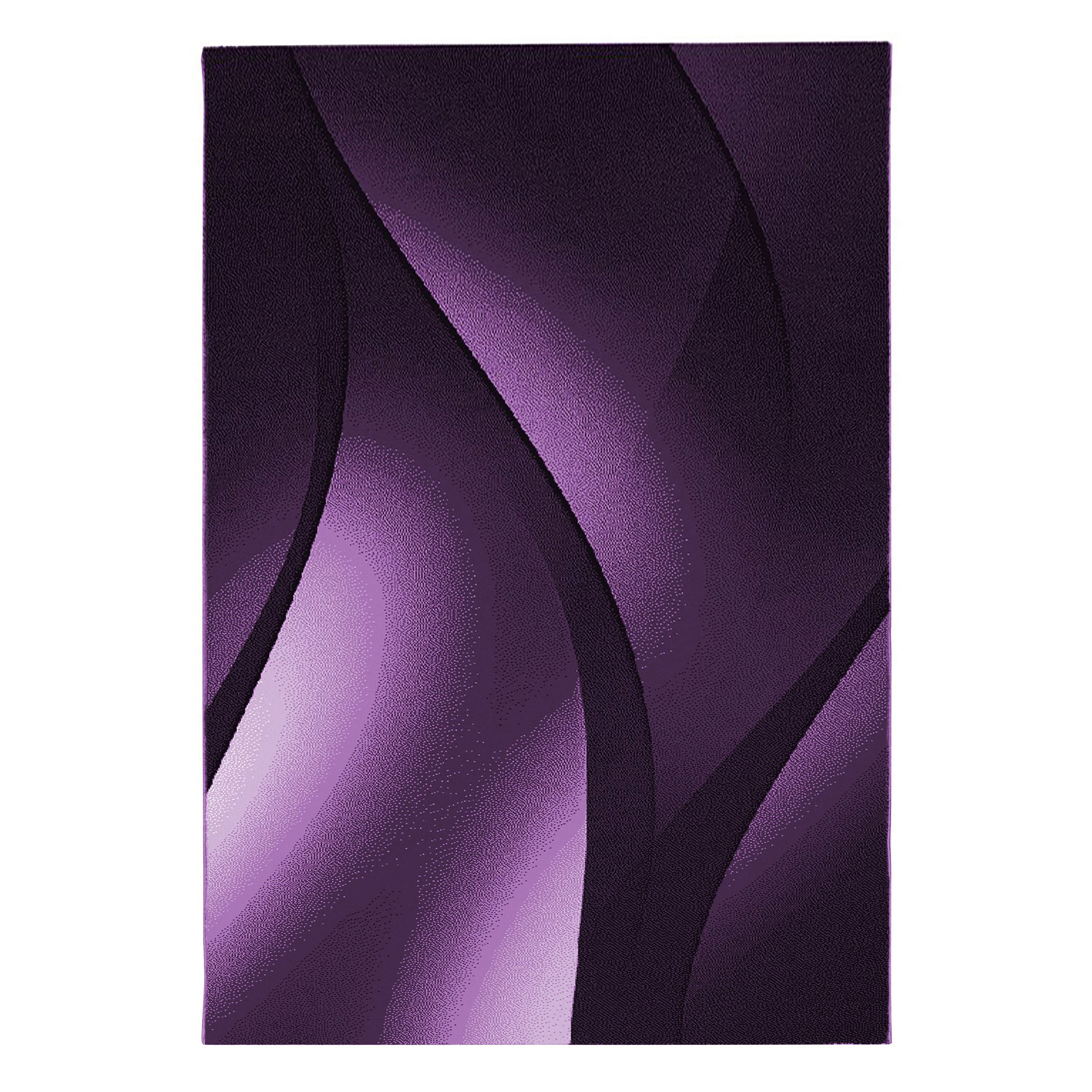 Plus Shadow teppich kurzflor rechteckig 140x200cm lila