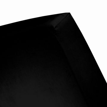 Cinderella Weekend spannbettlaken 180x220cm baumwolle schwarz (bis 35cm)