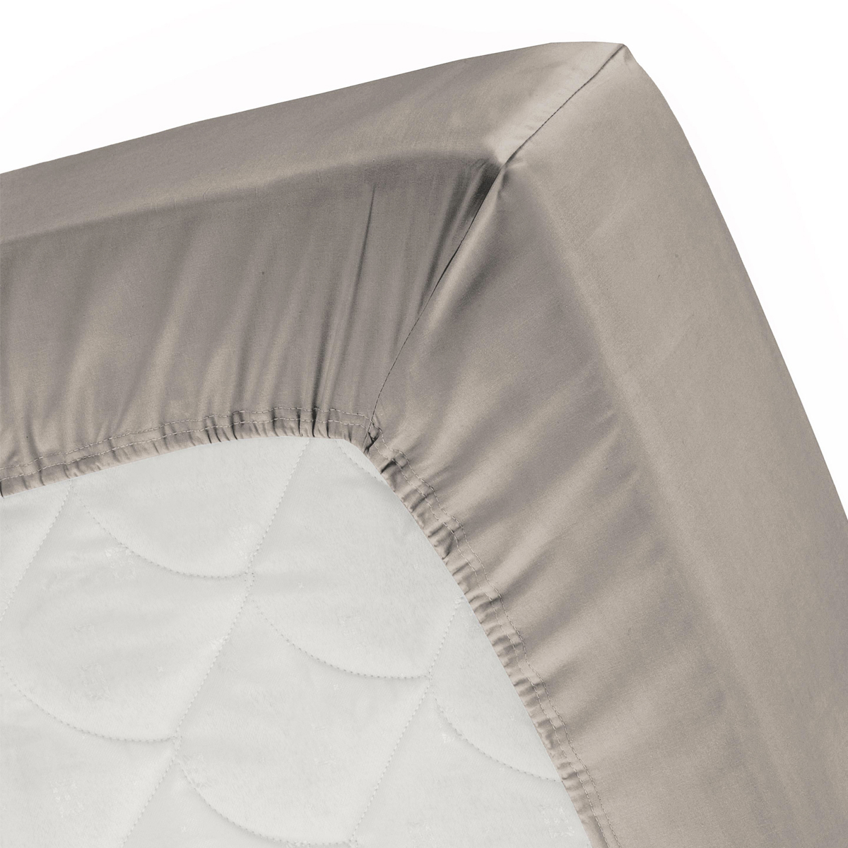 Cinderella Sundays spannbettlaken 140x200cm satin taupe (bis 25cm)