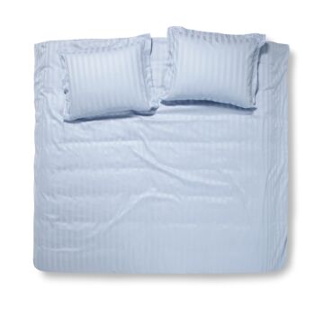 Damai Linea bettwäsche 240x220cm satin himmelblau